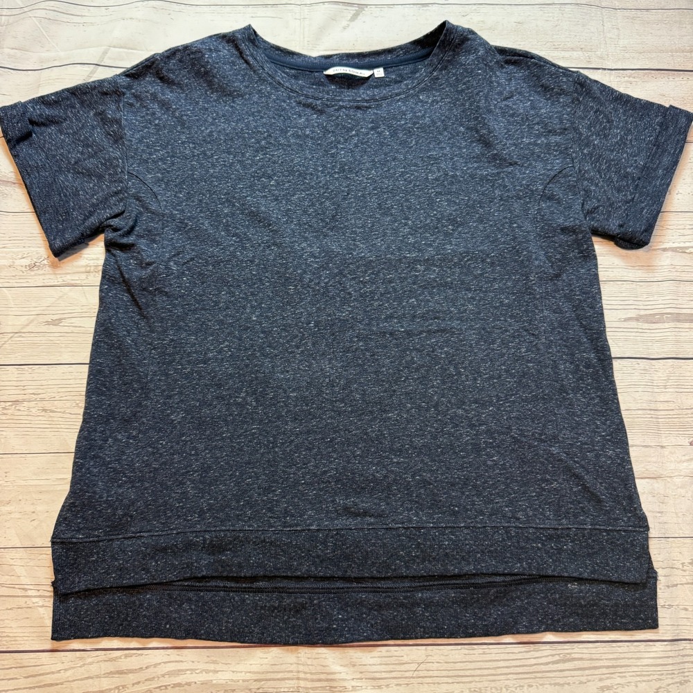 Soma by 24/7 Crew Neck Shirt Casual Gray Women's Size Medium